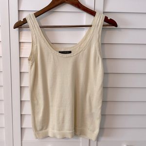 Banana republic organic cotton medium cream tank 100% cotton